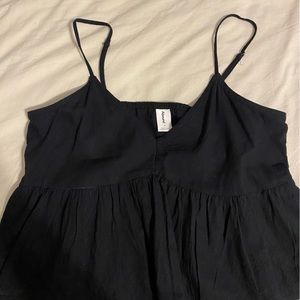 Black tank top